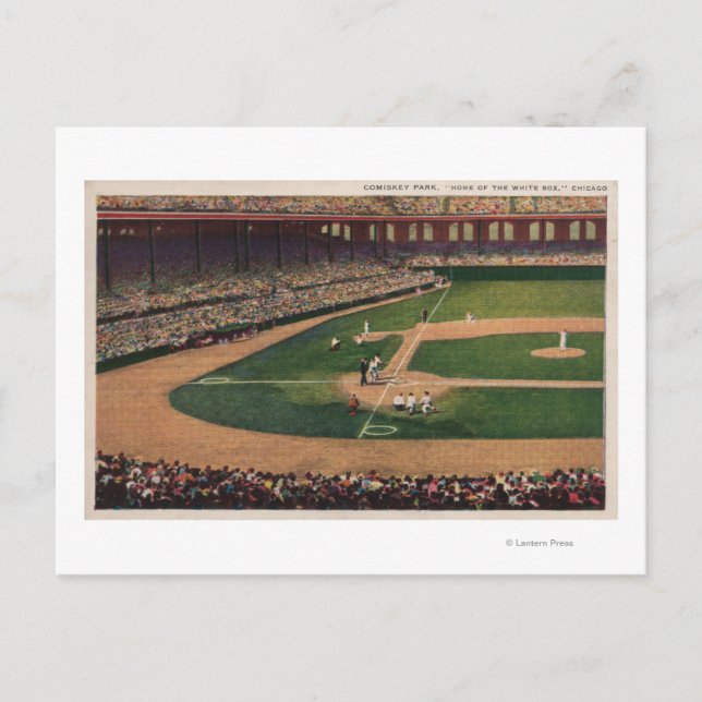 Chicago, IL - Comiskey Park, Home Plate, Basebal Postcard (Front)