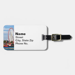 Chicago IL - Ferris Wheel at Navy Pier Luggage Tag