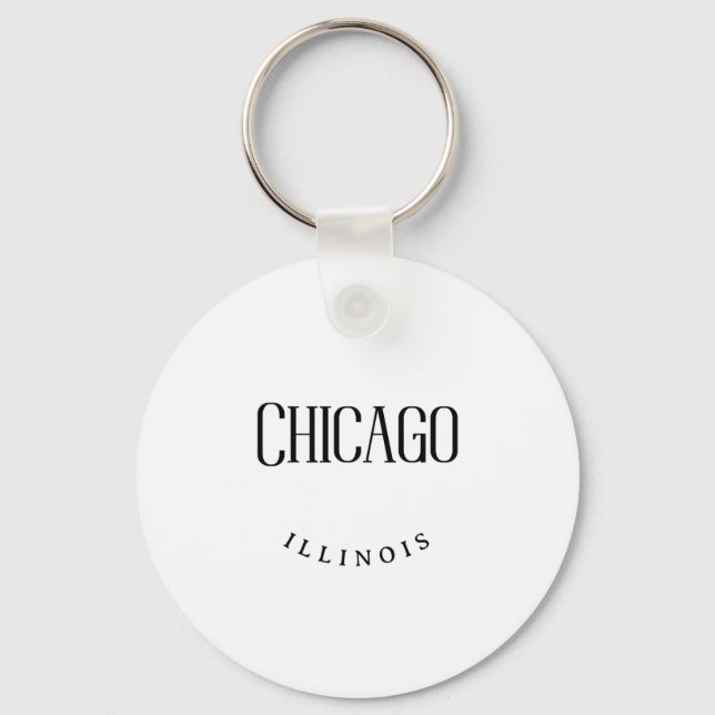 Chicago IL  Keychain (Front)