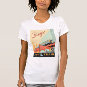 Chicago, IL - 'L' Train T-Shirt