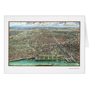 Chicago, IL Panoramic Map - 1916