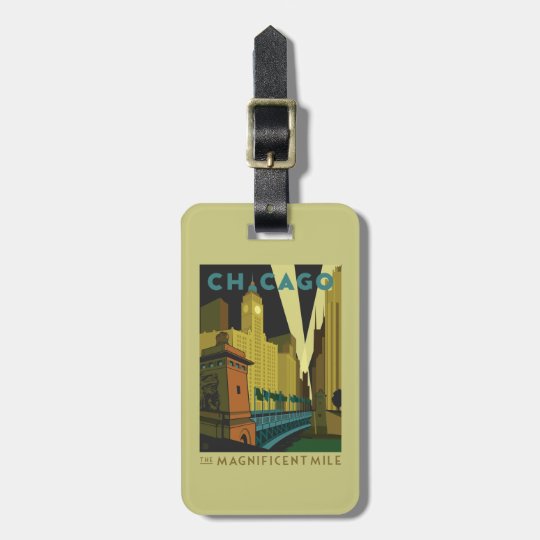 Chicago, IL - The Magnificent Mile Luggage Tag