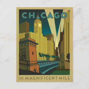 Chicago, IL - The Magnificent Mile Postcard
