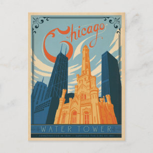 Chicago, IL - Water Tower Postcard