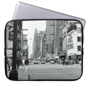 Chicago Illinois 1960's Oriental Theatre Street Laptop Sleeve