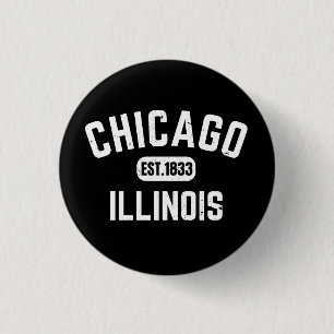 Chicago Illinois 1 Inch Round Button