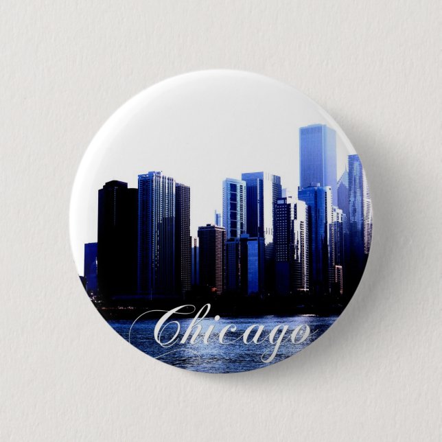 Chicago Illinois 2 Inch Round Button (Front)