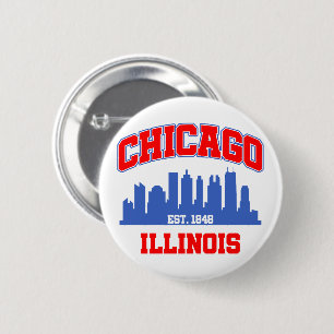 Chicago,Illinois 2 Inch Round Button