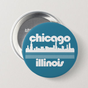 Chicago,Illinois 3 Inch Round Button