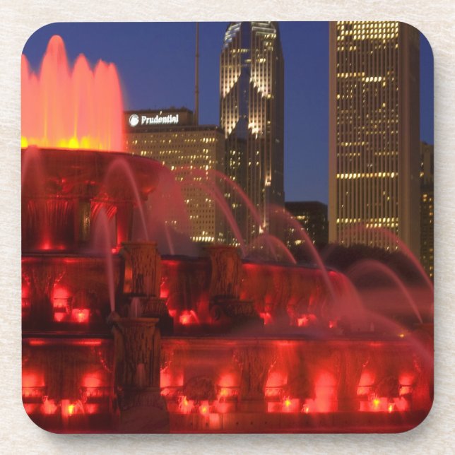 Chicago, Illinois, Buckingham Fountain Coaster (Front)