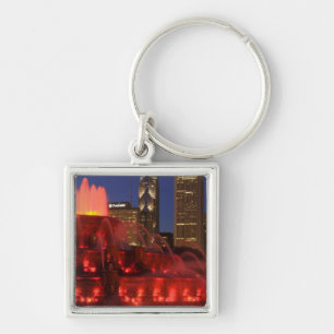 Chicago, Illinois, Buckingham Fountain Keychain