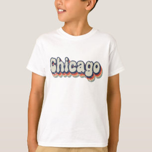 Chicago Illinois Chrome City Classic Art T-Shirt
