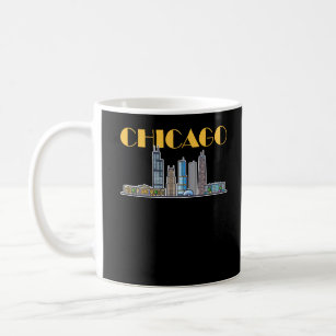 Chicago Illinois City Skyline Coffee Mug