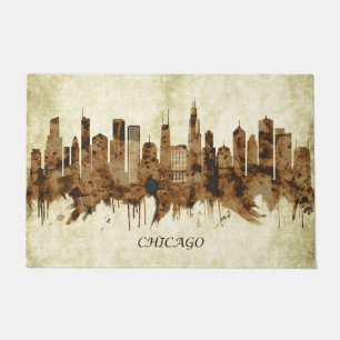 Chicago Illinois Cityscape Doormat