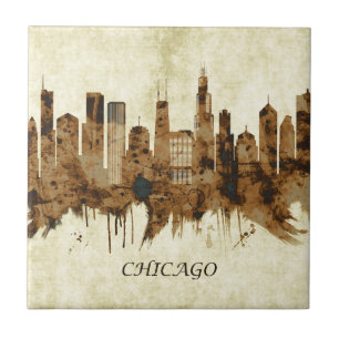Chicago Illinois Cityscape Tile
