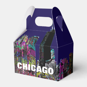 Chicago, Illinois in graffiti Favor Box