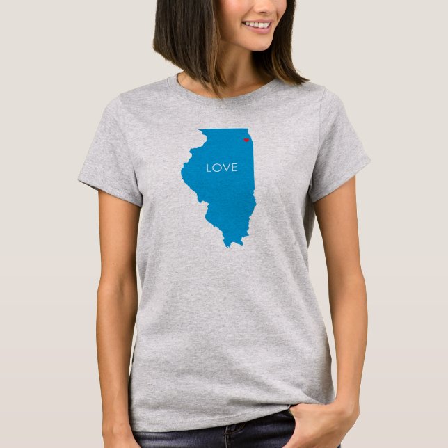 Chicago Illinois Love this City T-shirt (Front)