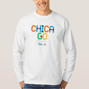 Chicago Illinois Mid Century, Pop Art, T-Shirt