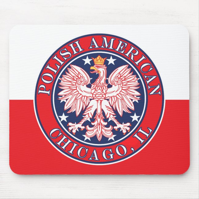 Chicago Illinois Polish Mouse Pad (Front)