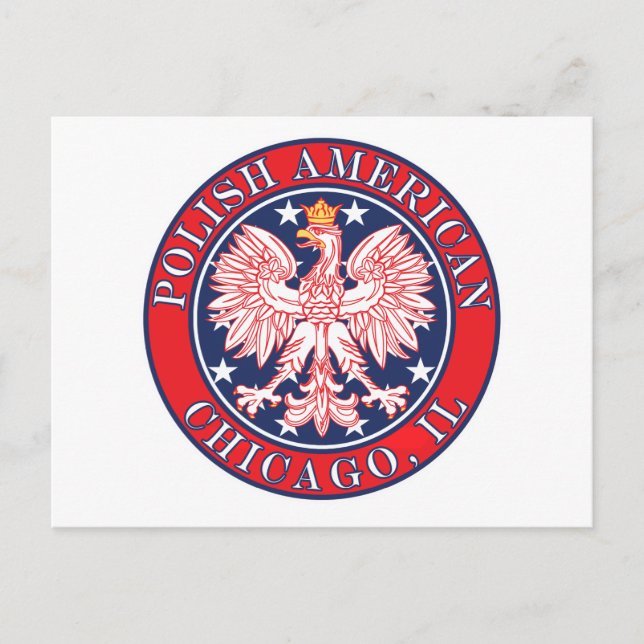 Chicago Illinois Polish Postcard (Front)