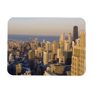 Chicago, Illinois, Skyline from the Sears Tower Magnet