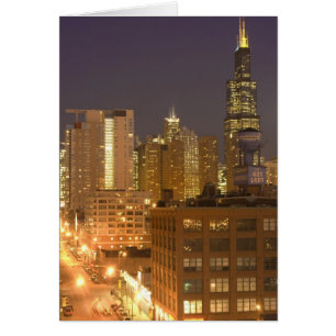 Chicago, Illinois, Skyline from West Loop at