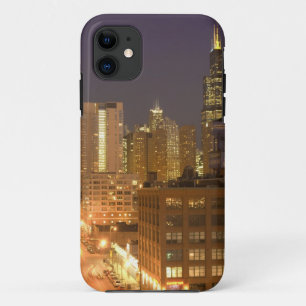 Chicago, Illinois, Skyline from West Loop at iPhone 11 Case
