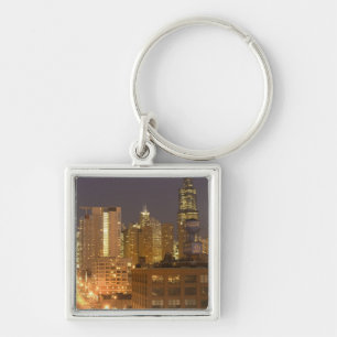 Chicago, Illinois, Skyline from West Loop at Keychain