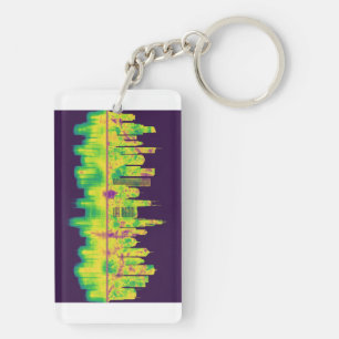 Chicago Illinois Skyline Keychain