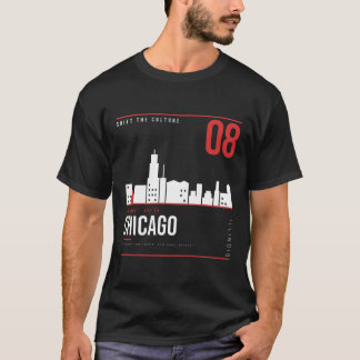 Chicago Illinois Skyline ShiftTape Vol 08 T-Shirt