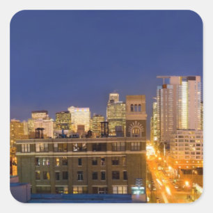 Chicago, Illinois, skyline shot from West Loop Square Sticker