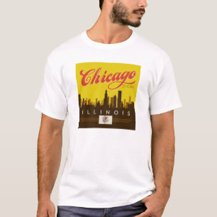 Chicago Illinois Skyline T-Shirt
