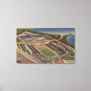 Chicago, Illinois - Soldiers Field and Field Canvas Print