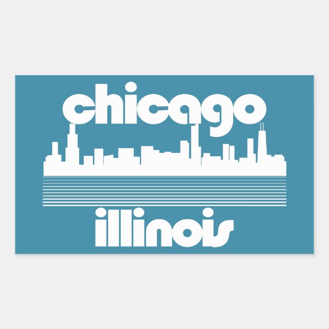 Chicago,Illinois Sticker (Front)
