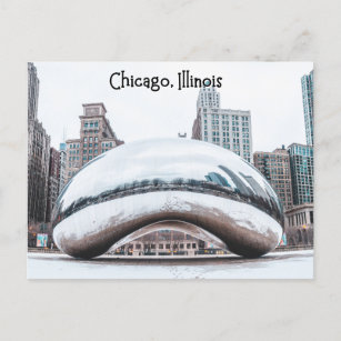 Chicago Illinois The Bean Postcard