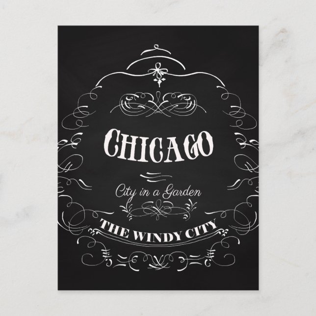 Chicago Illinois - The Wind City Postcard (Front)