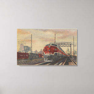 Chicago, Illinois / Train Canvas Print