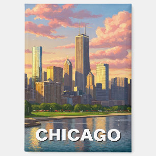 Chicago Illinois Travel Magnet