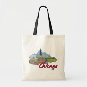Chicago, Illinois US Famous City  Tote Bag