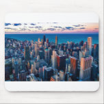 Chicago Illinois USA - Chicago Skyline At Sunset Mouse Pad<br><div class="desc">Chicago Illinois USA - Chicago Skyline At Sunset</div>
