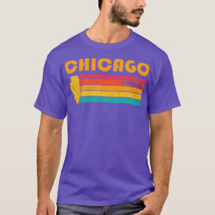 Chicago Illinois Vintage Distressed Souvenir T-Shirt