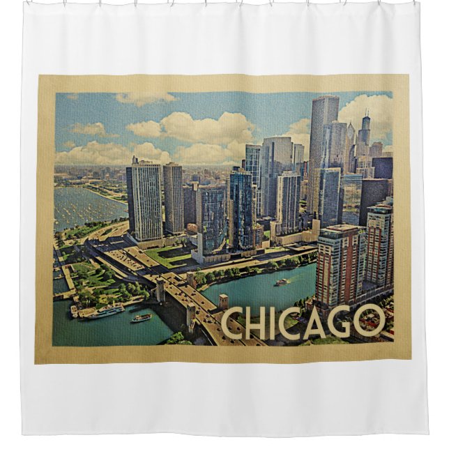 Chicago Illinois Vintage Travel (Front)