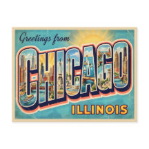 Chicago Illinois Vintage Travel