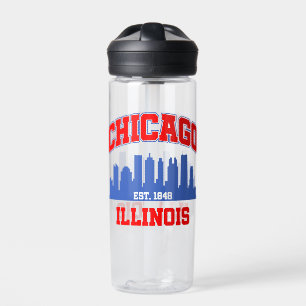 Chicago,Illinois Water Bottle