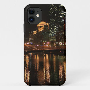 Chicago Illinois Windy City Night Building Destiny iPhone 11 Case