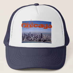 Chicago Illinois Windy City Park Buildings Destiny Trucker Hat