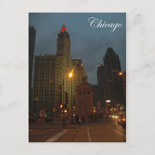 Chicago in December Postcard