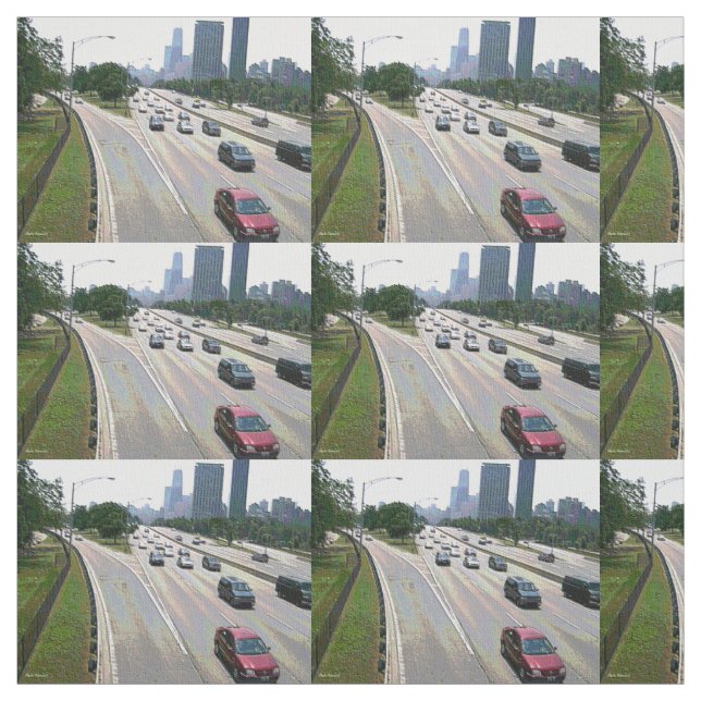 Chicago in Sandstone Fabric (Swatch)