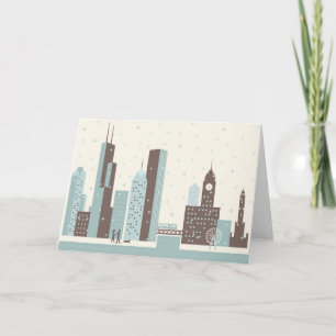 Chicago in Winter Card