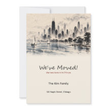 Chicago Ink Wash We've Moved Announcement